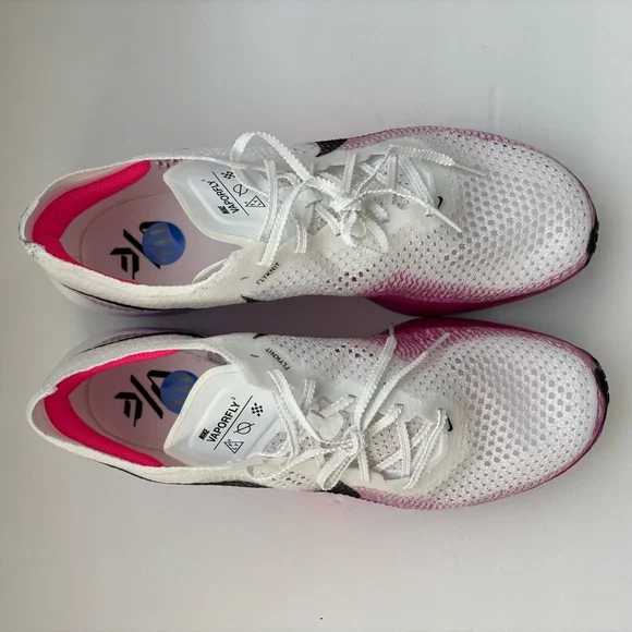Nike ZoomX Vaporfly Next% 3 Mens Sz 11.5 White Vivid Purple Black DV4129-104 NEW